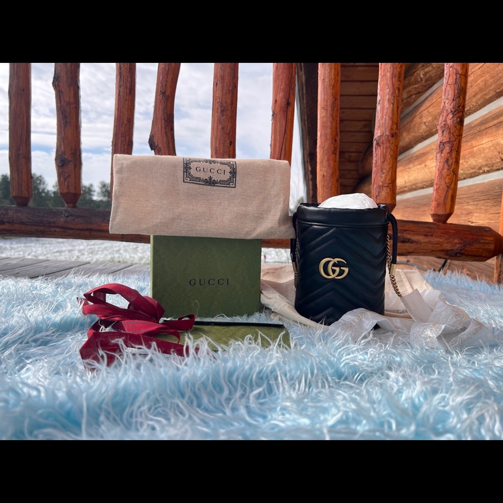 GG MARMONT MONI BUCKET BAG - Picture 3 of 5